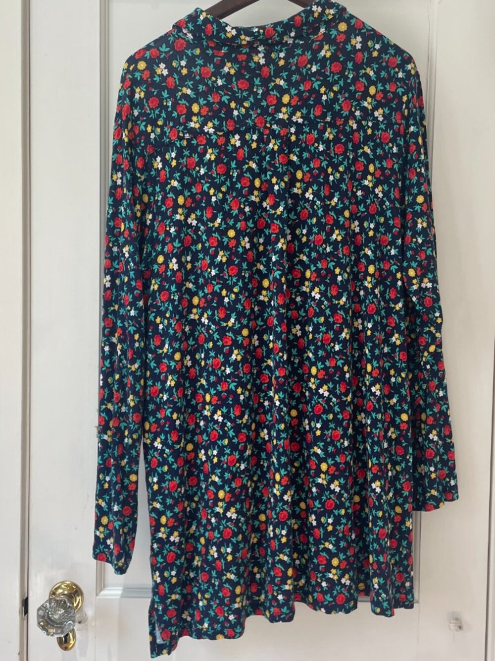 Lands' End women's floral-print tunic Button Up Size 2X 20W-22W - Picture 8 of 8